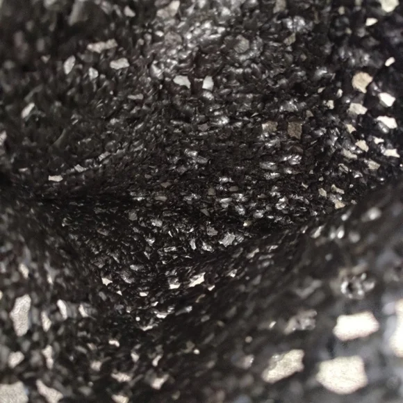 T/A EXCLUSIVE Black Handmade Crochet Plastic Tote Bag - Picture 5 of 5